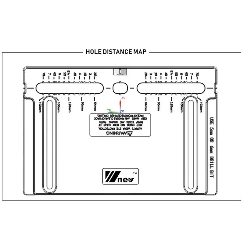 

1Set Handle Hole Locator Door Handle Knob and Pull Installation Jig and Shelf Pin Jig Boring Hole Drill Guide Woodworking Tools