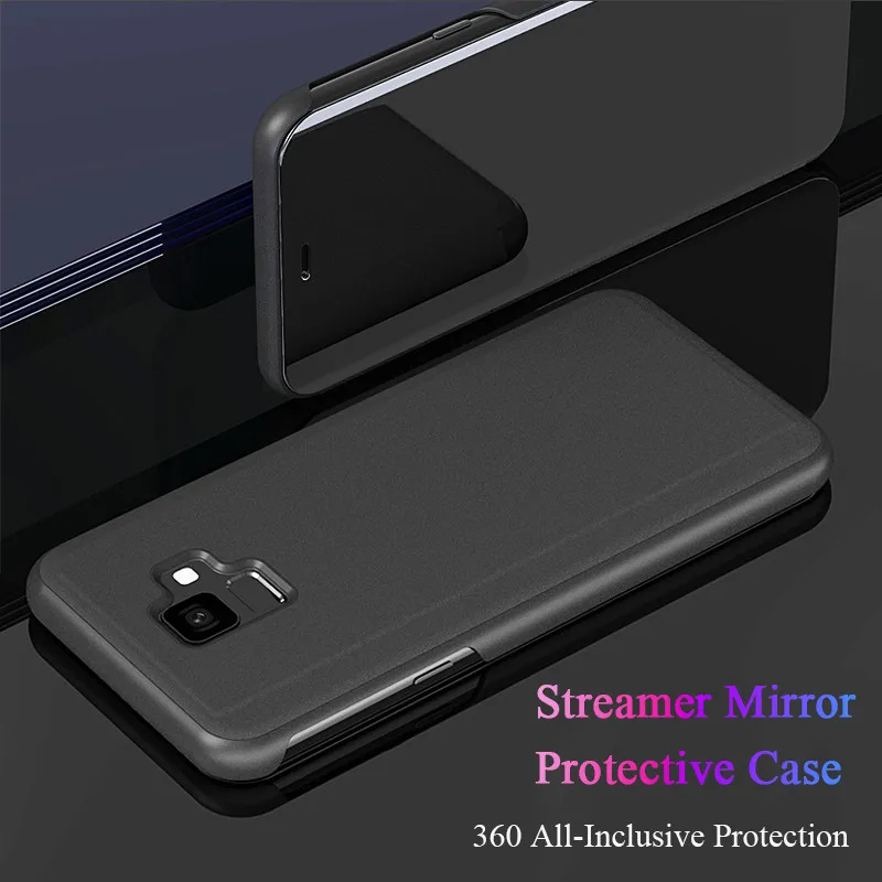 Сенсорный флип-чехол для Samsung J3 J5 J7 2016 2017 2015 J4 J6 Plus J8 J2pro 2018 Max Prime Mirror 360 Full Cover |
