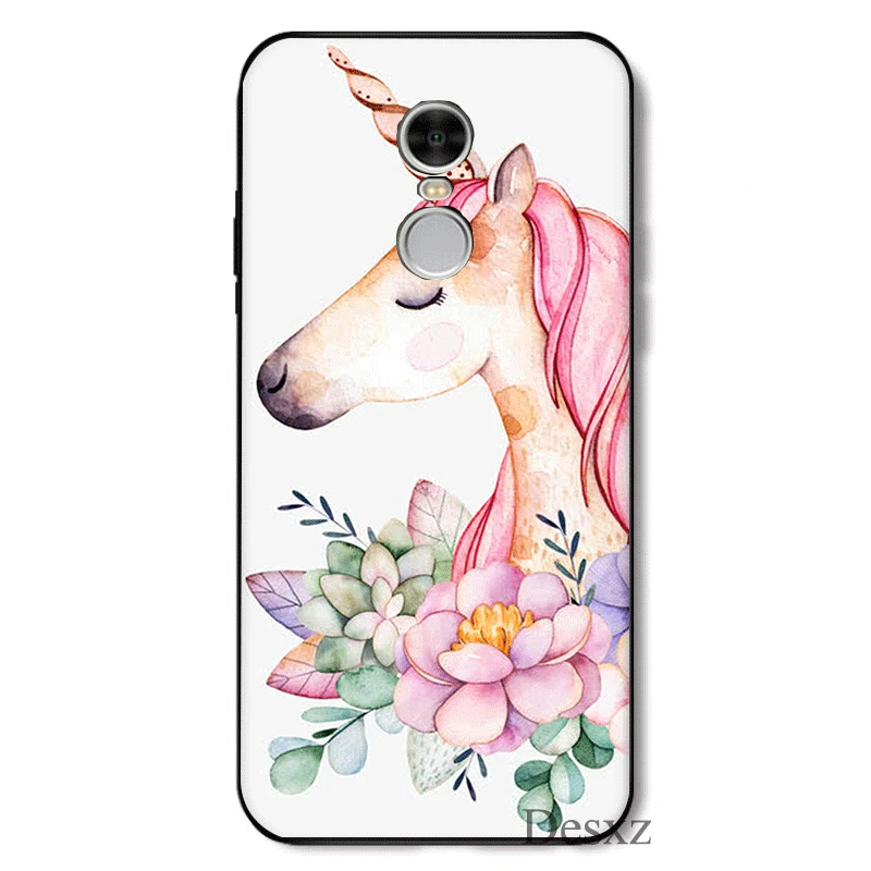Силиконовый чехол с Фламинго цветочным узором для Redmi Note 4 4X5 6 Pro 5A Prime