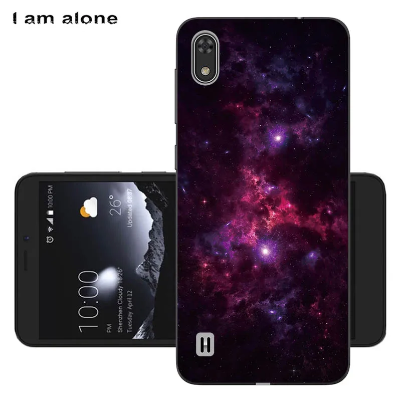 Чехлы для телефонов I am alone для zte Blade A530, 5,45 дюйма, мягкие чехлы из ТПУ для мобильных телефонов с мультяшным принтом для zte Blade A530, сумки