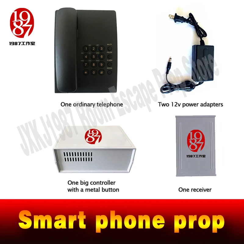 Escape room prop ужасный смартфон, игровой реквизит для побега, умный телефонный звонок, наберите правильный пароль для разблокировки с помощью звуковых подсказок