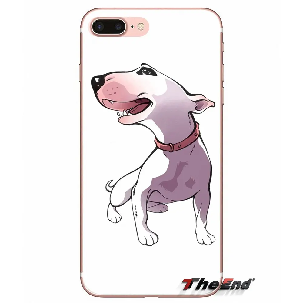Прозрачный мягкий чехол для huawei P Smart Y6 Ascend P8 P9 P10 Plus Nova P20 Lite Pro Mini 2017 bull terrier dog puppies |