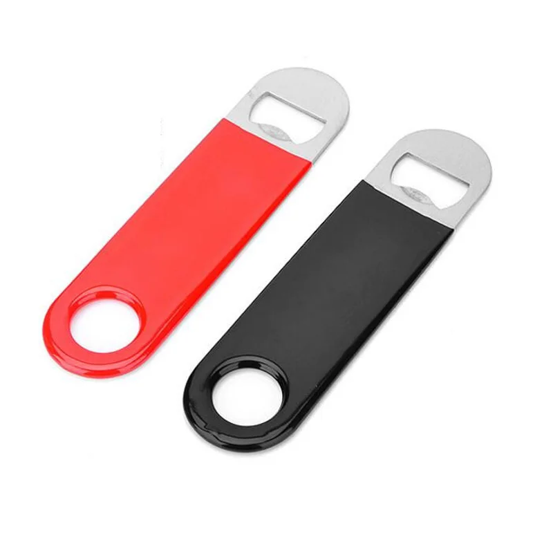 

250pcs Multifunction Bottle Opener Large Stainless Steel Flat Bottle Opener Tool Bar Beer Wine Openers Bottle Openers For Beer