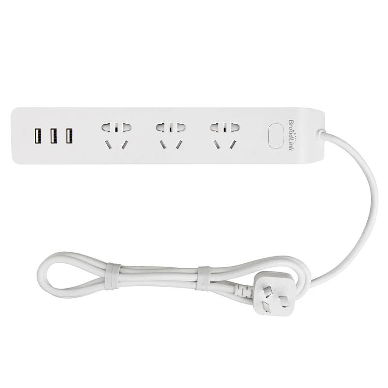 Новинка Broadlink MP2 умный дом 3 выхода порта 2.1A USB блок питания электрические смарт