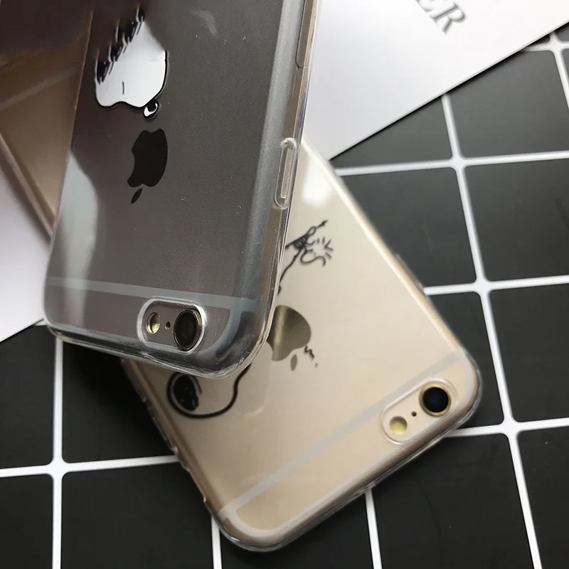 Чехол для iPhone 5S случаи ясно ТПУ на Apple SE 6 6S Plus силикон прозрачный защитный Обложки