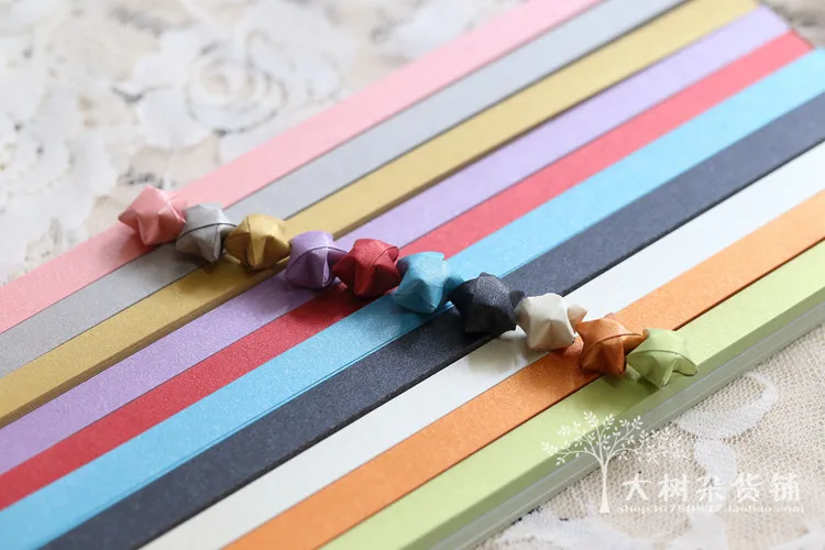 650 шт 10 цветов Сладкие конфеты жемчужные сложенные Желая Звезда бумажная