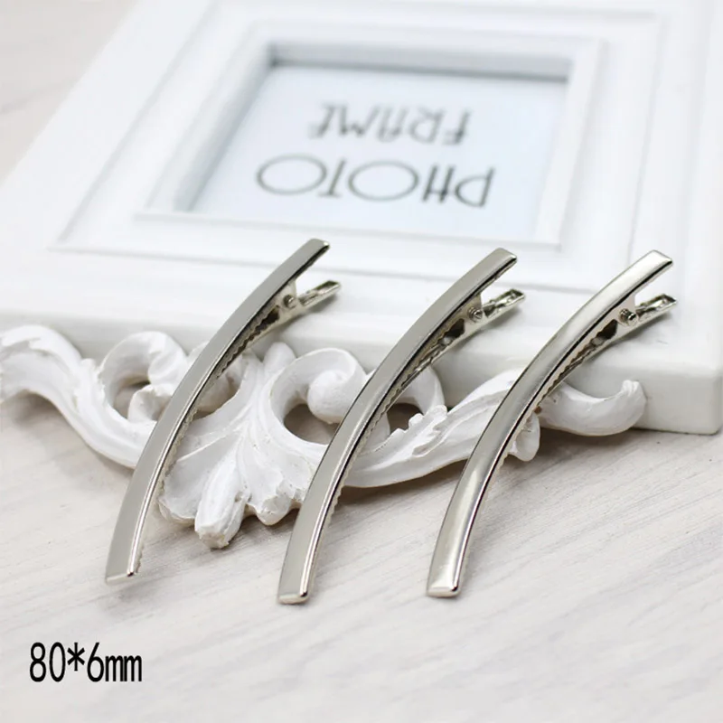 10 шт./лот Родиевые металлические когти для волос ручная работа заколки DIY
