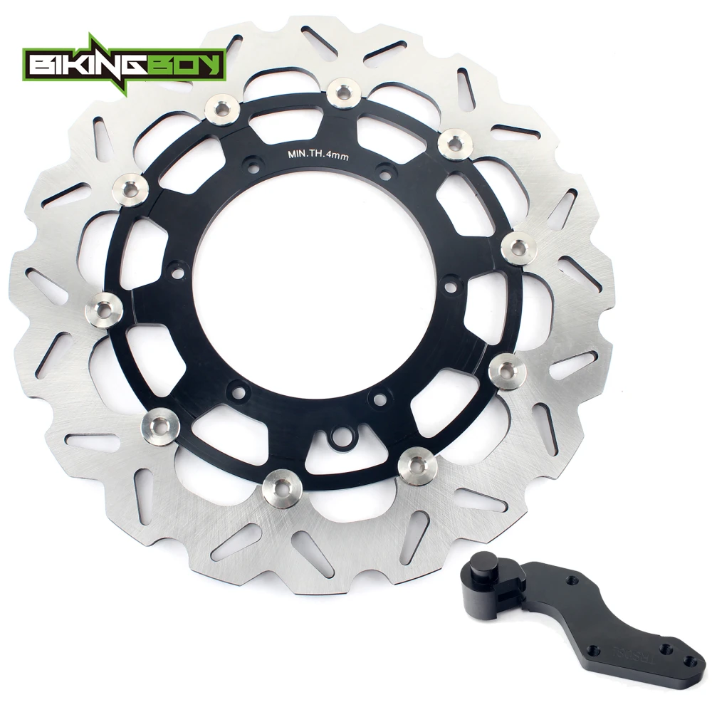 BIKINGBOY Oversize 320 мм спереди тормозного диска ротора кронштейн для KTM 125 144 200 250 300 350 380 400