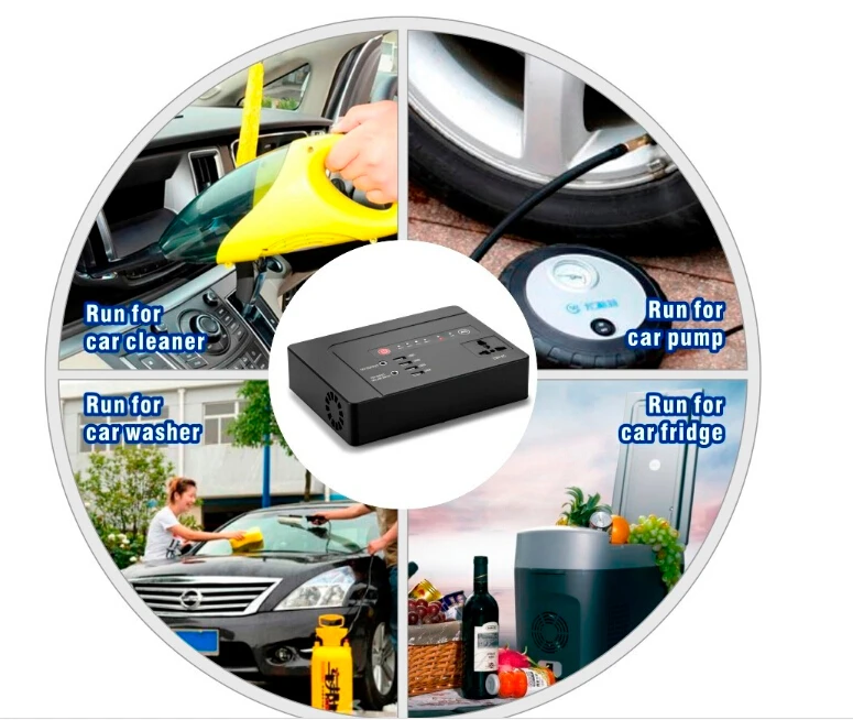 Портативный солнечный генератор 110V 220V Аккумуляторный блок питания станция DC 12V порты, 4 USB выхода для CPAP/дома/кемпинга