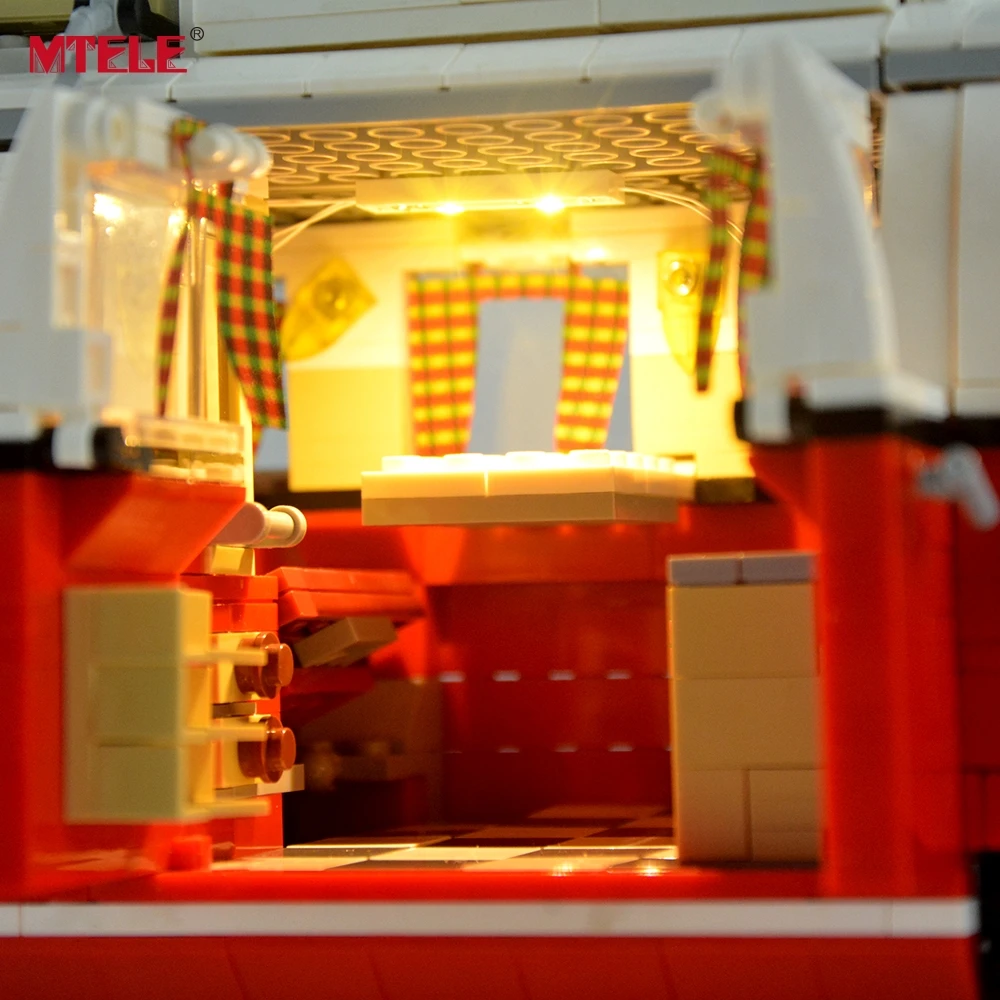 MTELE DIY светодиодный светильник для серии Creator T1 Camper Van светильник совместим с 10220 21001