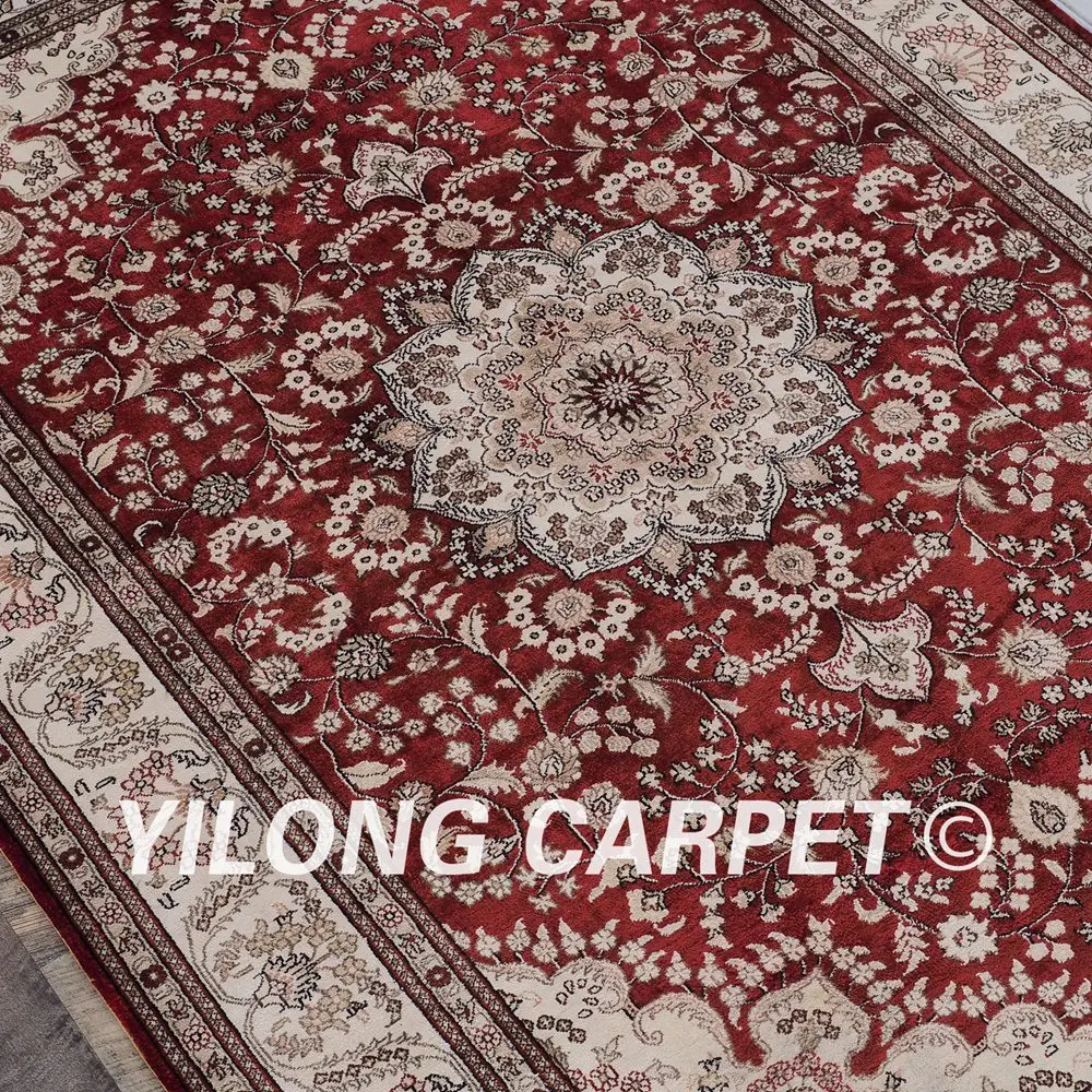 YILONG 4 'x 6' традиционный красный персидский Vantage ковер ручной работы (YHW683B4x6) |