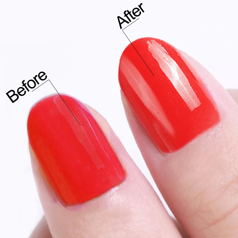 

ROSALIND 15ml Rubber Top Coat Gel Nail Polish For Nail Art Manicure Gel Lacquer Soak Off LED/UV Semi Permanent Top Coat Nail Gel