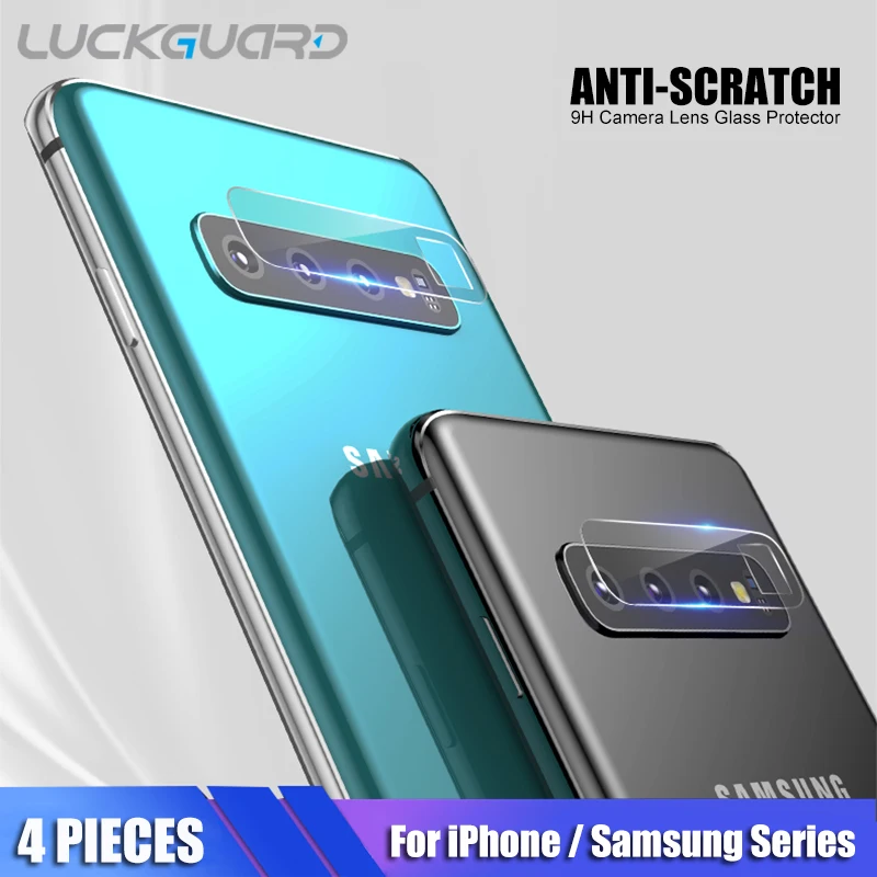 4 шт. закаленное стекло для Samsung Galaxy S8 S9 S10 Plus Note 8 9 задняя пленка объектива камеры