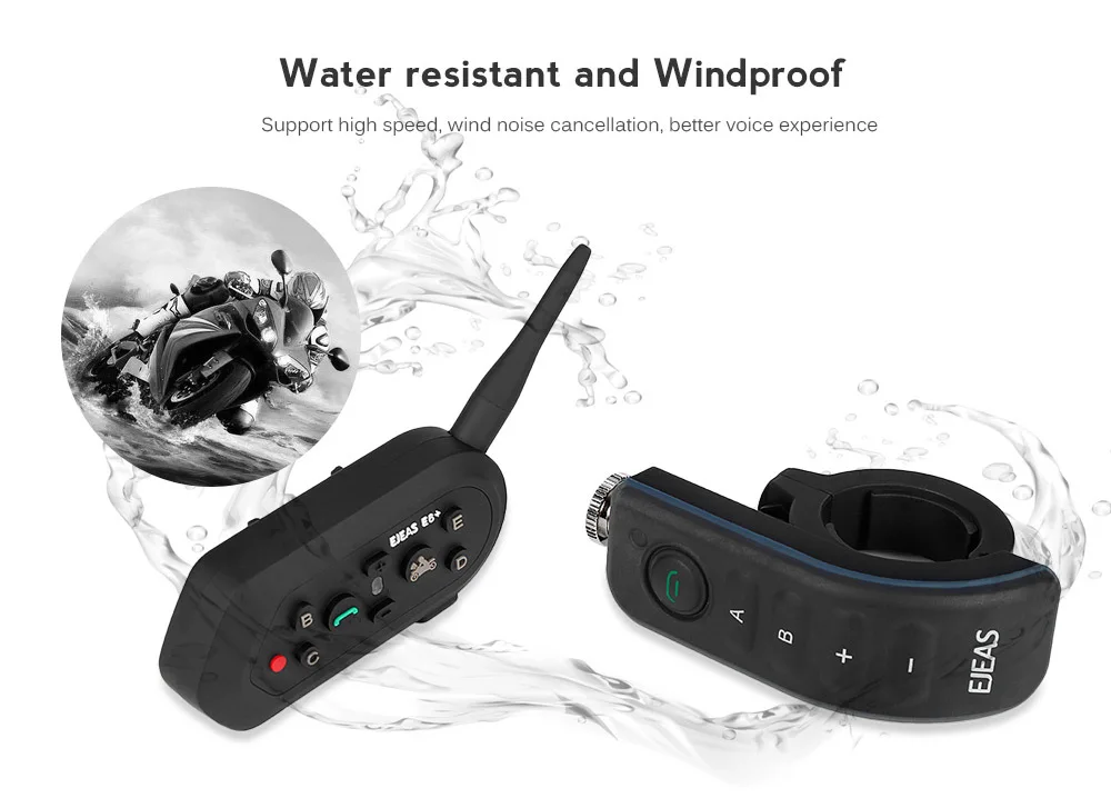 Official Accessories Motorcycle Handlebar Remote Control for EJEAS E6 Plus Helmet Intercom | Автомобили и мотоциклы
