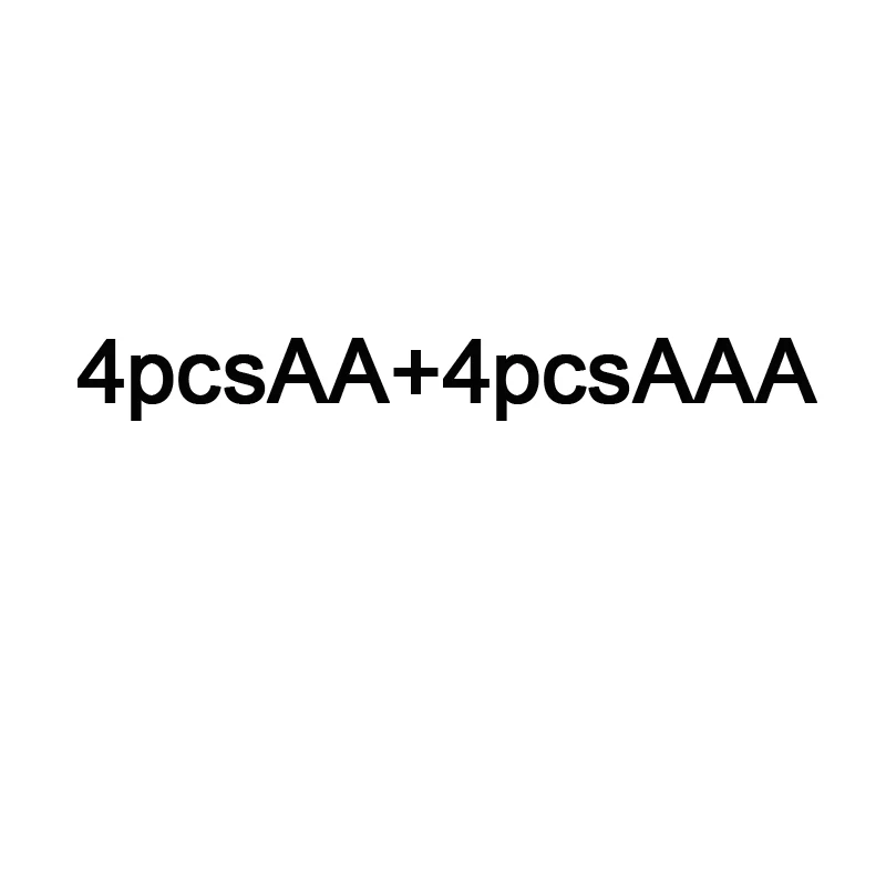Черный Cncool 4+ 4 шт. 1,5 V AA+ ААА алкалиновая батарея для светодиодная световая игрушка mp3 аккумуляторная батарея для России - Цвет: Черный