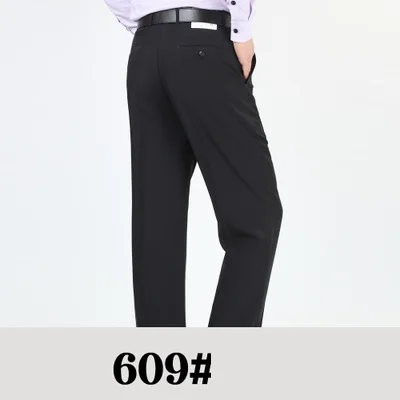 picture color Мужские брюки большого размера плюс 8XL 9XL 10XL, Классические повседневные брюки большого размера, летние деловые формальные прямые брюки для офиса, 50 52 - Цвет: picture color