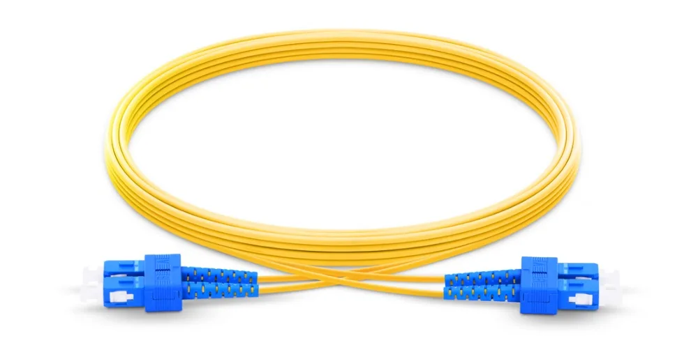 FirstFiber 1 м SC UPC к G657A 2 жильный дуплексный волоконный соединительный кабель перемычка Соединительный шнур 0 мм