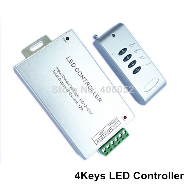 10 комплектов алюминиевый корпус DC12V 24V 12A 4 ключа Беспроводной rf пульт