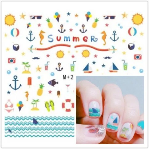 1 Простыни арбуз модель передачи воды ногтей наклейки летняя стильная | Красота и