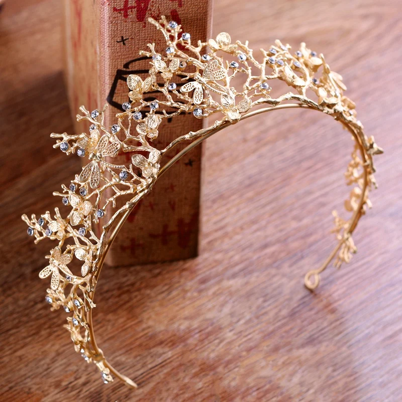 Роскошная Свадебная Корона невесты в стиле барокко высшего класса