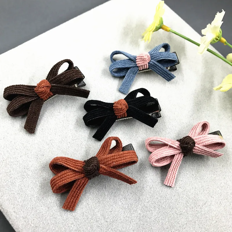 

Kewgarden Baby Girls Stripe Ribbon Hairpins Side Clip Cute Bowknot Accessories Kids Haircilps Headwear Baby Hair Bows 3pcs/set