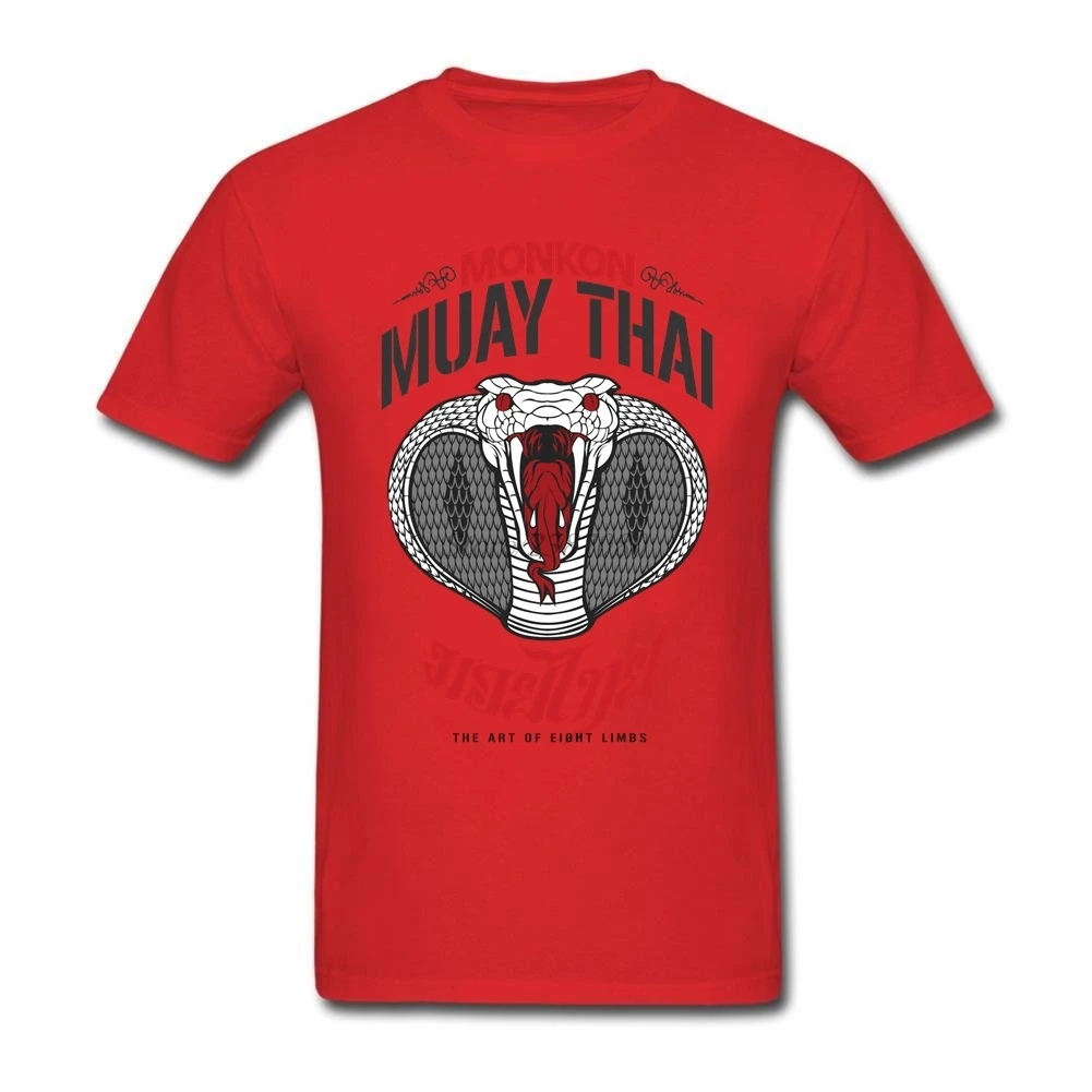 Футболка Muay Thai мужская с коротким рукавом хлопковая тенниска круглым вырезом