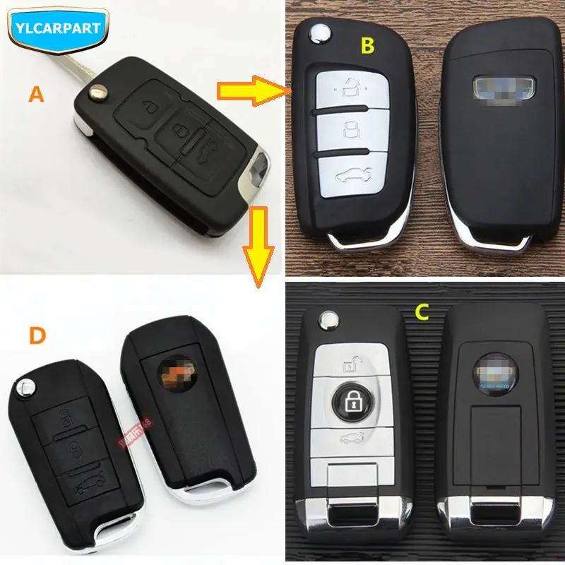 Для Geely Emgrand 7 EC7 EC715 EC718 Emgrand7, EC7-RV EC715-RV EC718-RV, GC7, корпус автомобильного ключа дистанционного управления