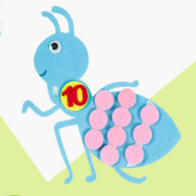 Милый Синий муравей раннее кольцо из войлочной ткани детское нетканое украшение ручной работы Милый Синий муравей раннее кольцо из войлочной ткани детское нетканое украшение ручной работы