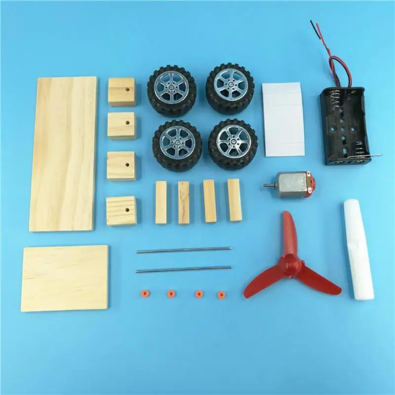 Diy Электрический ветряной автомобиль собранный пазл научная фантастика
