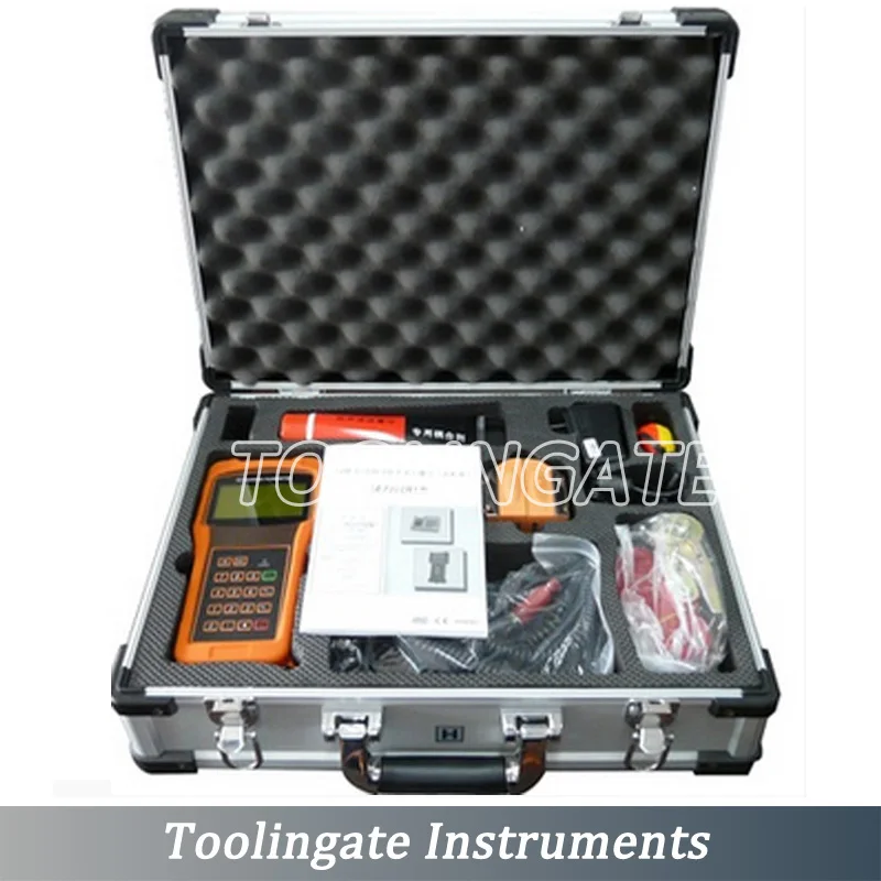 

Digital TUF-2000H-TL-1 transducers (DN300-DN6000mm) portable ultrasonic liquid flow meter flowmeters ModBus protocol