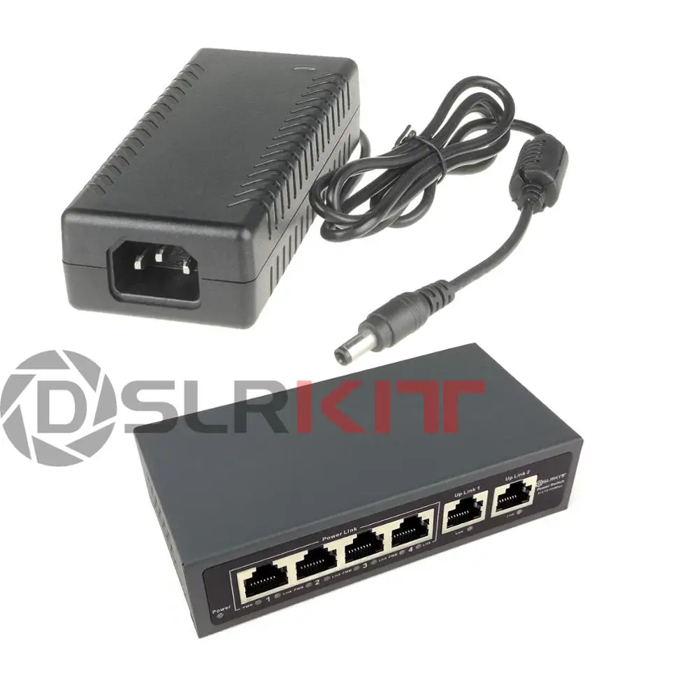 DSLRKIT 24 в 72 Вт 6 портов Пассивный PoE выключатель инъектор для UBNT AP UAP AC LITE LR|Сетевые