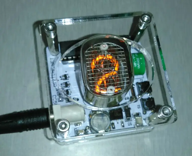 USB однозначные часы nixie IN12 светящиеся трубчатые с одним словом|Датчик ABS| |