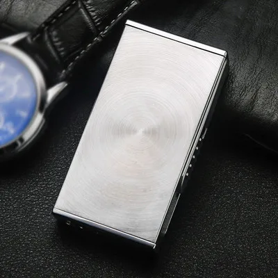Silver 05 USB Зажигалка аксессуары для электронных сигарет фонарь-зажигалка импульсная дуговая Зажигалка Ветрозащитная металлическая плазменная Зажигалка для сигар - Цвет: Silver 05