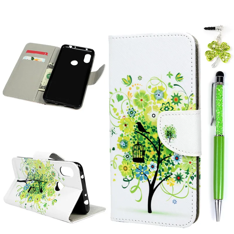 TURATA Флип кожаный чехол для Xiaomi Redmi Note 6 Coque Cover Красочный кошелек Чехол подставка