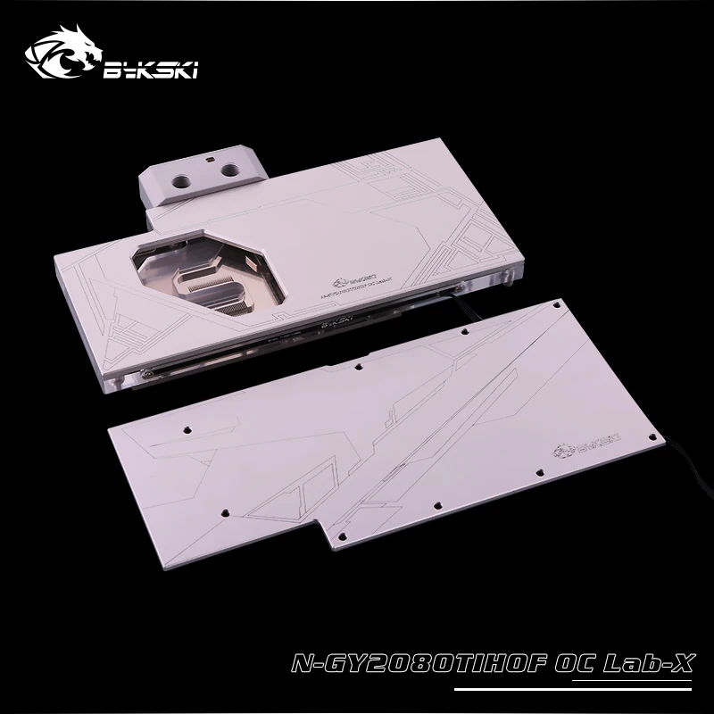 Bykski water Cooling block fit Galaxy RTX 2080TI HOF OC Lab,GPU Block with temperature display screen,N-GY2080TIHOFOCLab-X