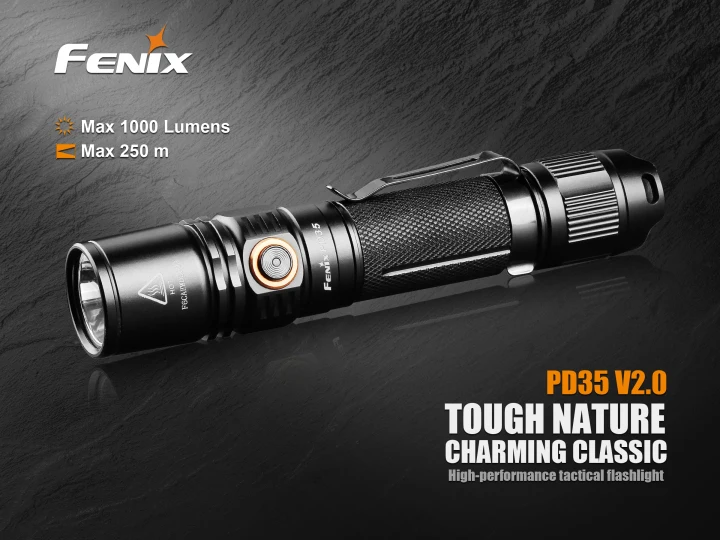 FENIX PD35 V2.0 факел Flashlig 1000 лм подходит для военного использования полицейской работы