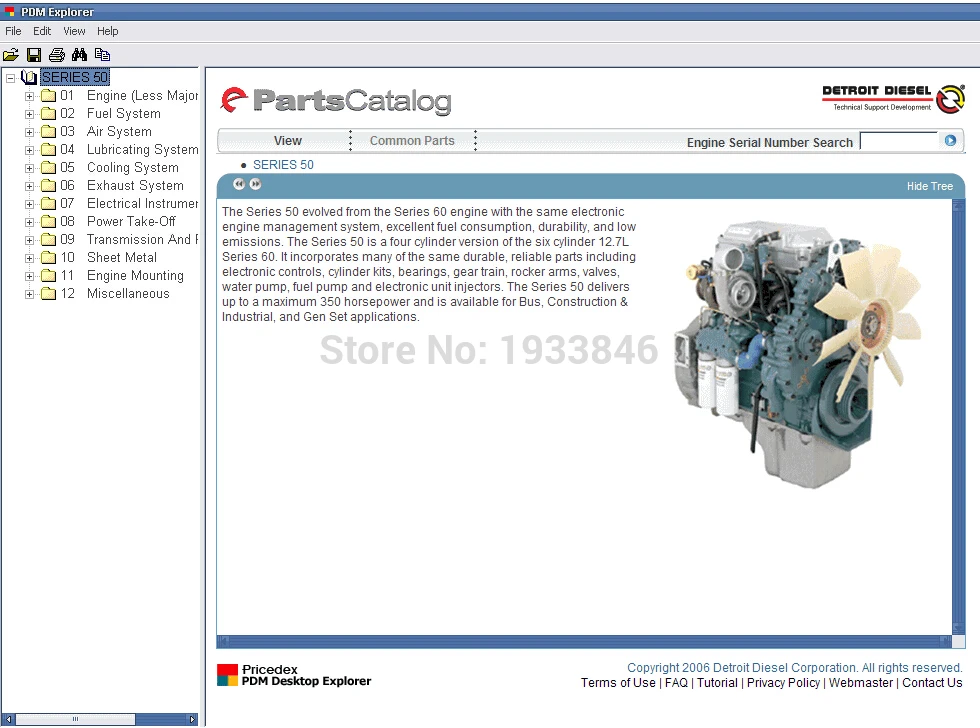 Detroit Diesel Запчасти каталог для серии 8.2L 50 55 60 2000 4000|parts catalog|detroit dieseldetroit diesel parts |