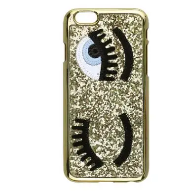 Чехлы для телефонов Napeyin iPhone 7 6 6S Plus 6Plus блестящая пудра chiara ferragni Bling big eyes ресницы PC