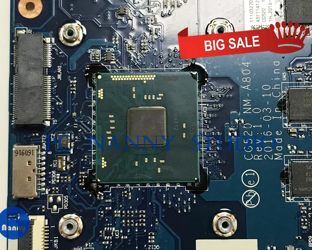 Материнская плата для ноутбука Lenovo Ideapad 110 15Ibr 5B20L77436 NM A804 N3710 4G