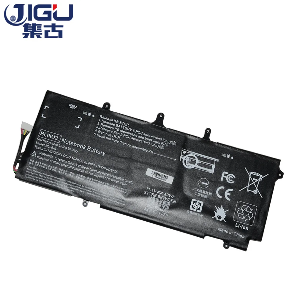 Аккумулятор JIGU BL06042XL BL06XL для ноутбука HSTNN DB5D IB5D W02C HP EliteBook Folio 1040 G0 G1 G2 F2R72UT L7Z22PA