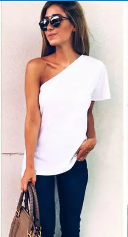 BKLD 2018 модные летние женские топы однотонные белые футболки с коротким рукавом