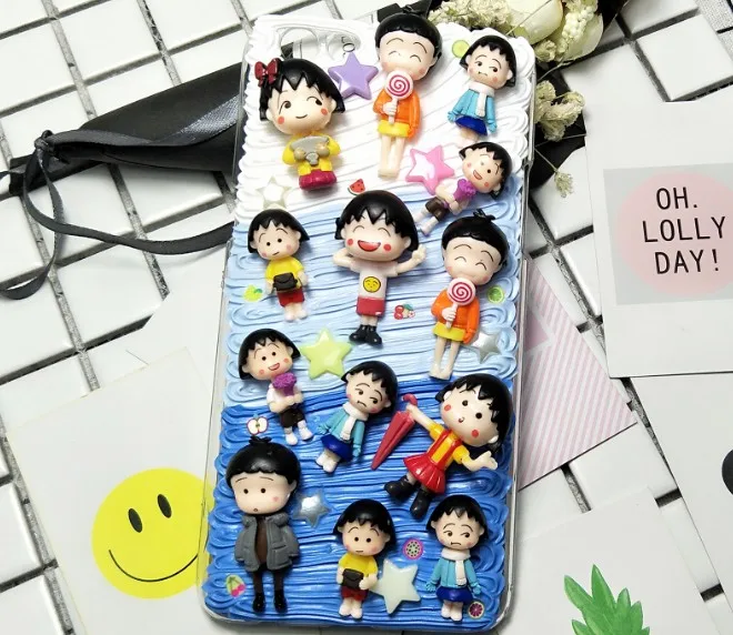 Для iphone X 8 7 6 6s plus DIY чехол 3D милый Сакура momoko чехол для телефона для iphone XS MAX XR ручной работы крем карамельный чехол подарки для девочек
