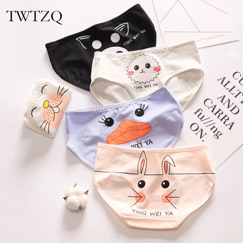 TWTZQ, новинка, трусики для женщин, нижнее белье, женские трусы, кролик, утка, хлопок, новые милые женские трусики, дышащее нижнее белье