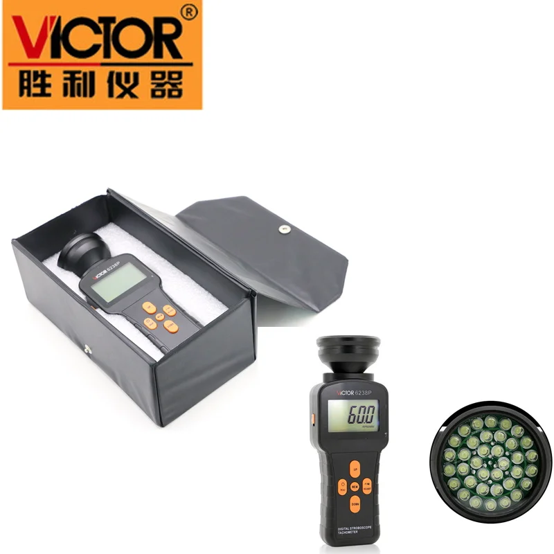 

Бесконтактный цифровой тахометр для измерения частоты вспышки VICTOR VC6238P