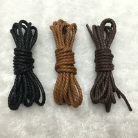 1 pair round shoe laces waxed and waterproof shoelaces used for leather shoes outdoor leisure unisex shoelaces 3 colors