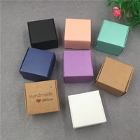 30 pcs 4x4x2 5cm mini lovely color gift box diy handmade jewelrypetalsaromatherapy candle box accept customization