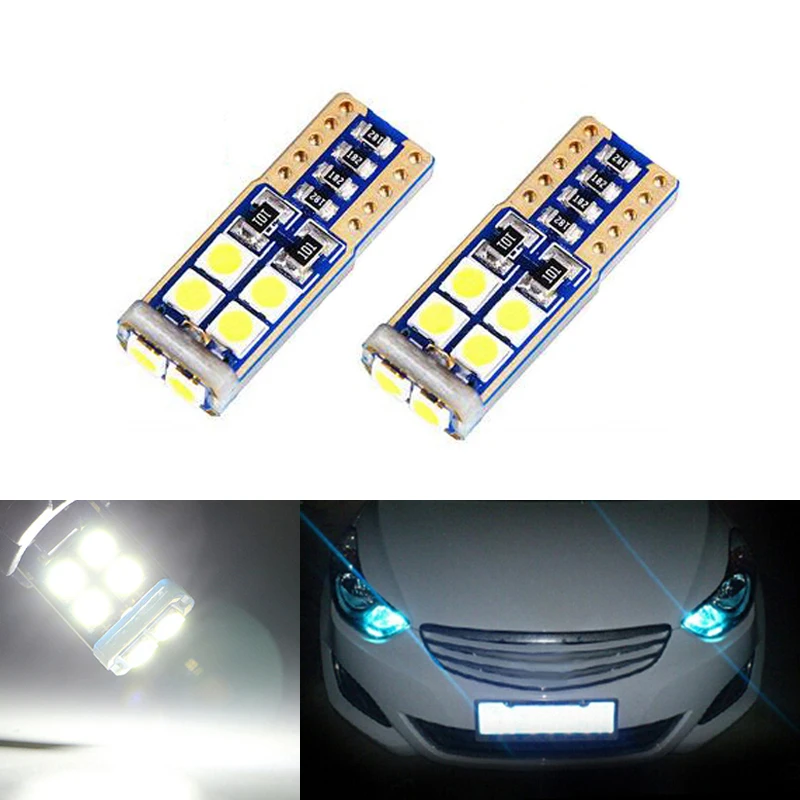 2x W164 T10 W5W светодиодный 3030SMD Клин светильник бортовой нет ошибок для Hyundai solaris