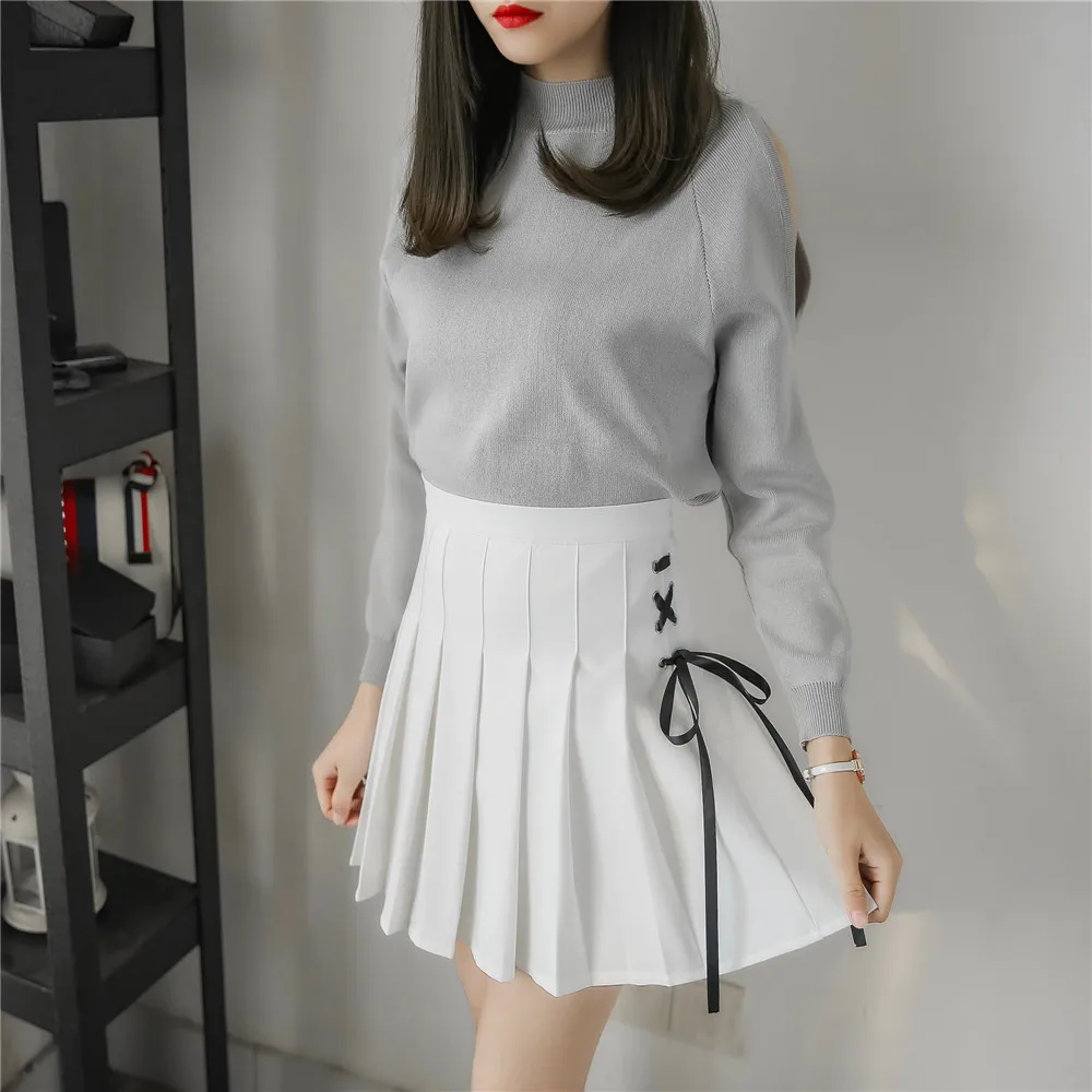 2020 Корейская новая весенне летняя плиссированная юбка средней длины в стиле