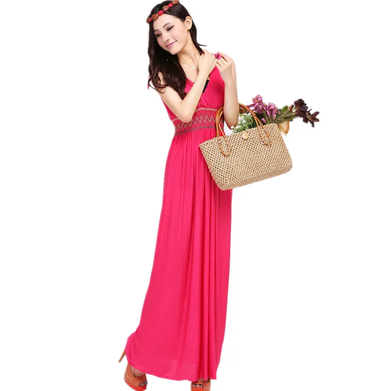 Длинное летнее платье Макси женское пляжное Vestidos размера плюс платья Vestido Longo