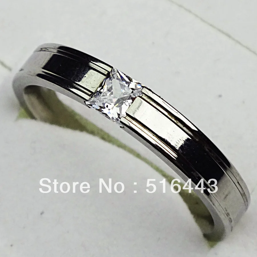 Мужское кольцо 10 шт нержавеющая сталь чистый Фианит обручальные кольца для